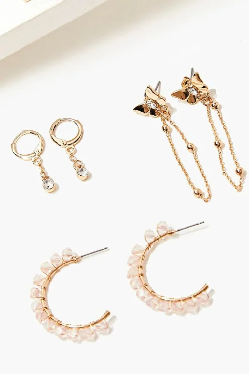 Variety Stud & Drop Earring Set