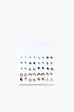 Variety Stud Charm Earring Set