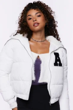 Varsity-Letter Puffer Jacket