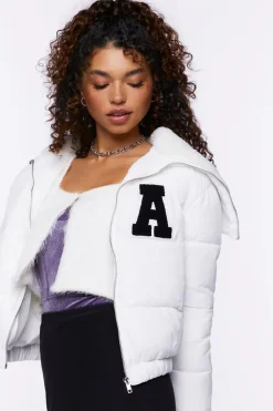 Varsity-Letter Puffer Jacket
