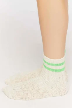 Varsity-Striped Crew Socks