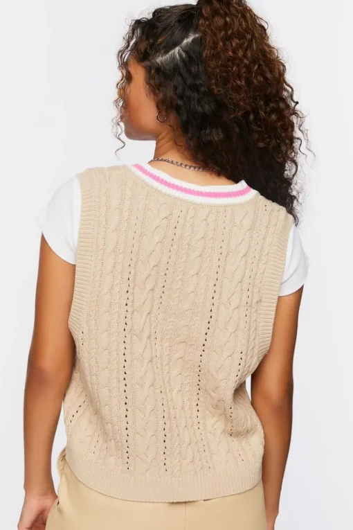Varsity-Striped Sweater Vest