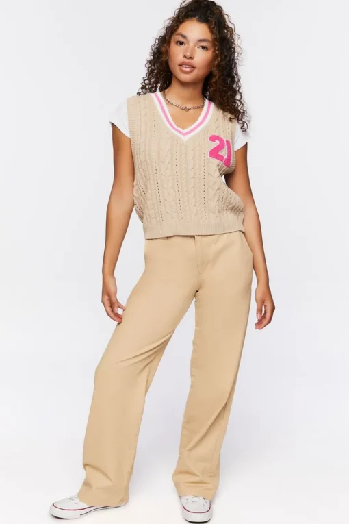 Varsity-Striped Sweater Vest