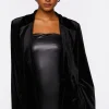 Velvet Belted Blazer