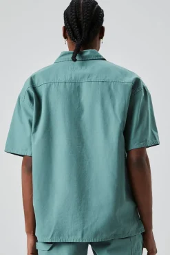 Vented Button-Front Shirt