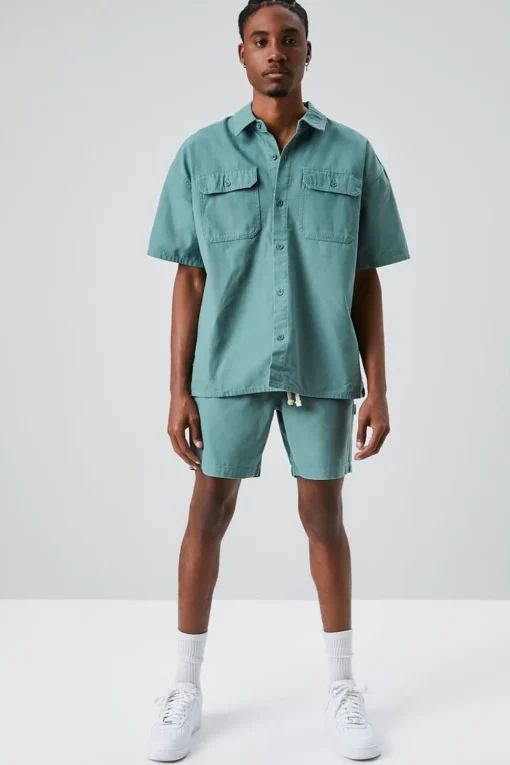 Vented Button-Front Shirt