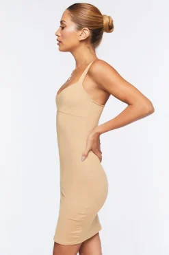 V-Neck Bodycon Mini Dress