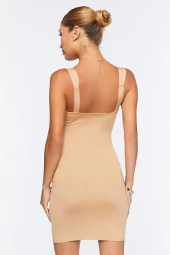 V-Neck Bodycon Mini Dress