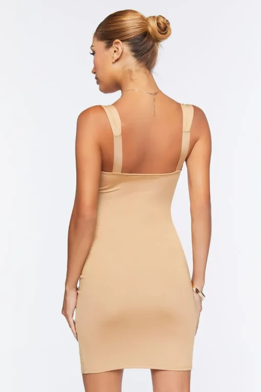 V-Neck Bodycon Mini Dress