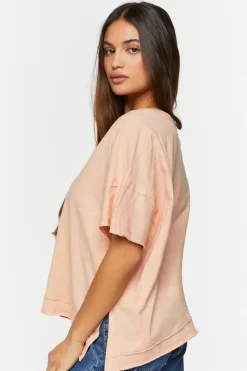 V-Neck Drop-Sleeve Top