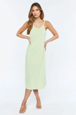 V-Neck Midi Cami Dress