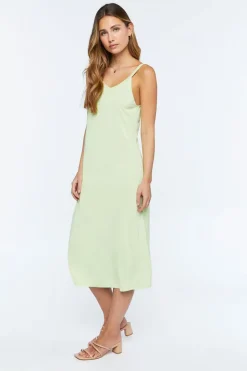 V-Neck Midi Cami Dress