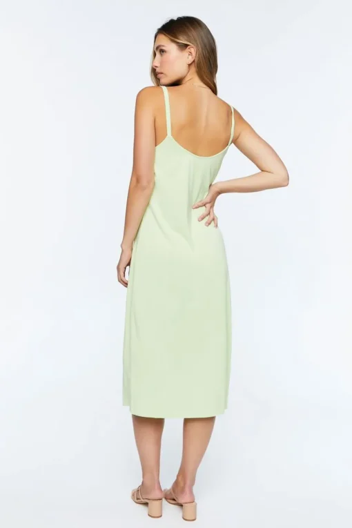V-Neck Midi Cami Dress