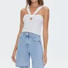 V-Strap Cutout Crop Top