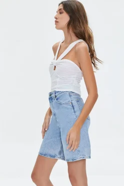 V-Strap Cutout Crop Top