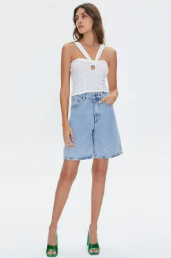 V-Strap Cutout Crop Top