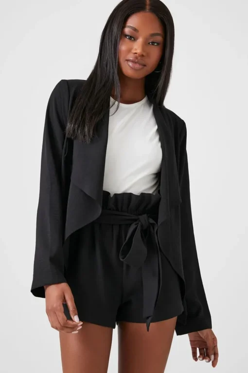 Waterfall Open-Front Blazer