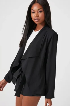 Waterfall Open-Front Blazer