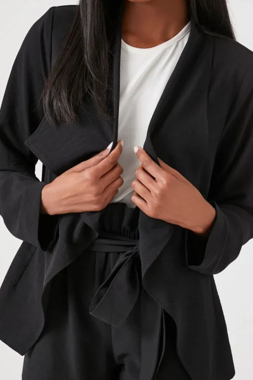 Waterfall Open-Front Blazer