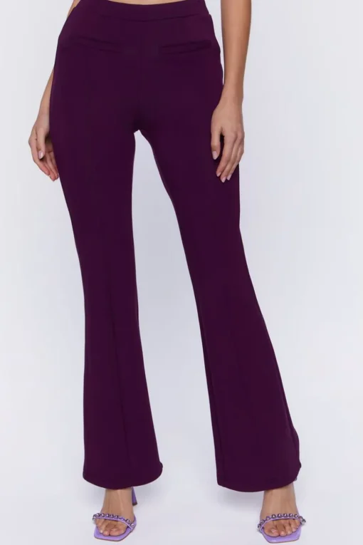 Welt Pocket Flare Pants