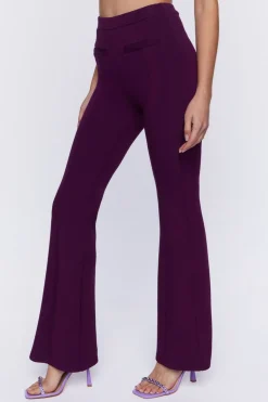 Welt Pocket Flare Pants