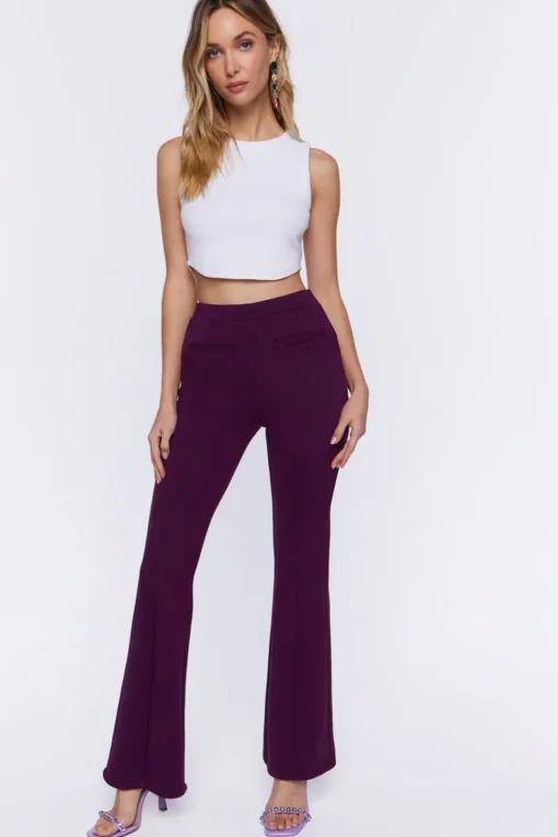 Welt Pocket Flare Pants