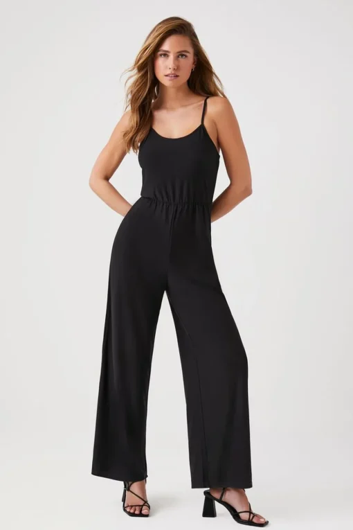 Wide-Leg Cami Jumpsuit