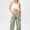 Wide-Leg Cargo Pants