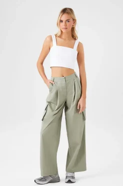 Wide-Leg Cargo Pants