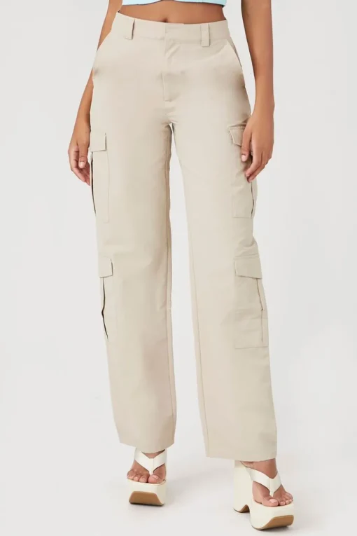 Wide-Leg Cargo Pants