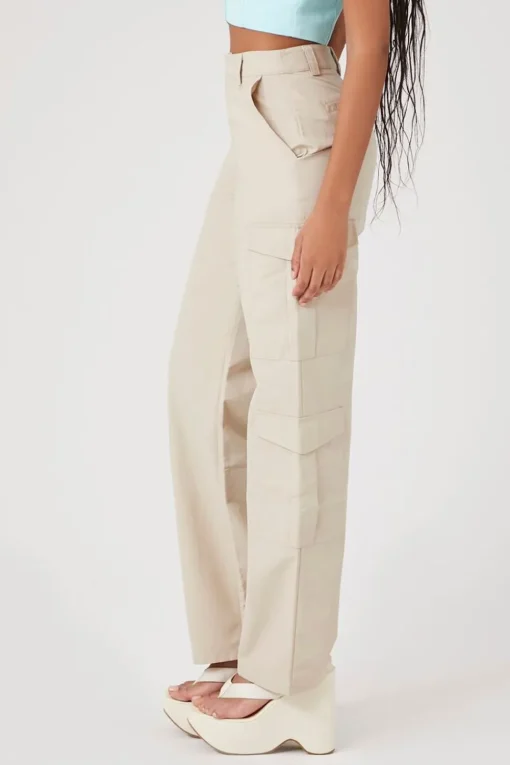Wide-Leg Cargo Pants