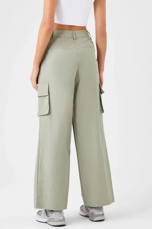 Wide-Leg Cargo Pants