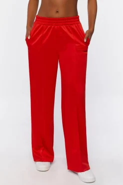 Wide-Leg Mid-Rise Pants
