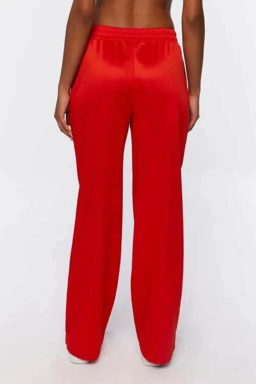 Wide-Leg Mid-Rise Pants