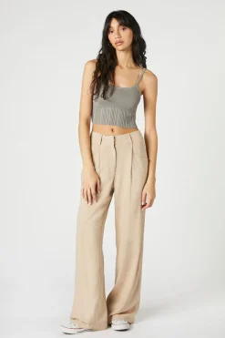 Wide-Leg Pocket Pants
