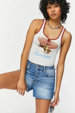 Wild West Graphic Studded Tank Top