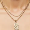 Wing Pendant Necklace Set