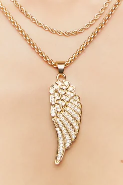 Wing Pendant Necklace Set