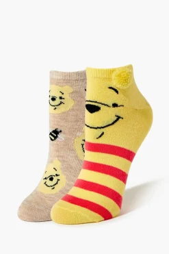 Winnie The Pooh Ankle Socks - 2 Pack