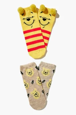 Winnie The Pooh Ankle Socks - 2 Pack