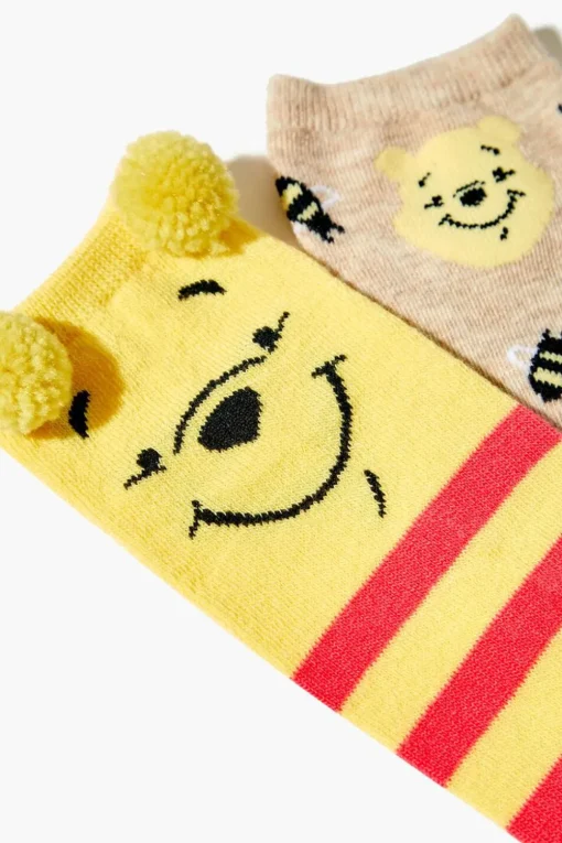 Winnie The Pooh Ankle Socks - 2 Pack