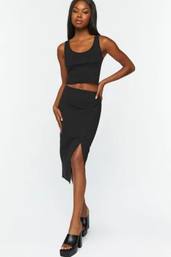 Wrap Midi Skirt