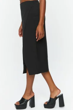 Wrap Midi Skirt