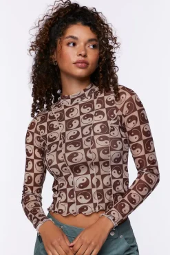 Yin Yang Print Top