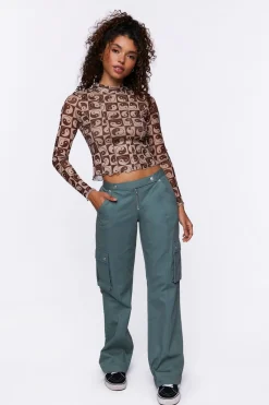 Yin Yang Print Top
