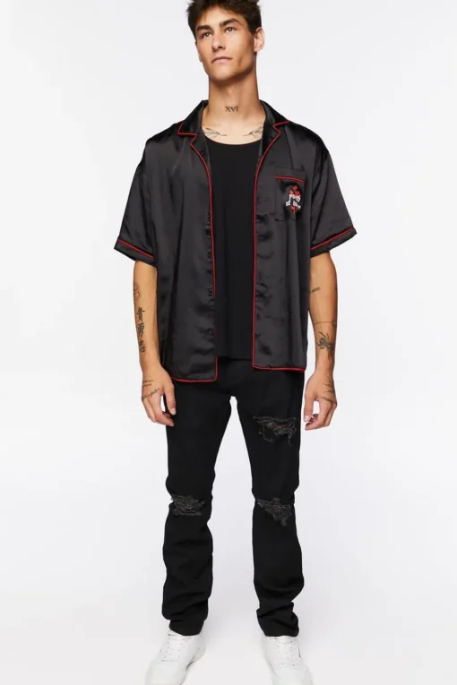 Youth Of Today Graphic Satin Shirt