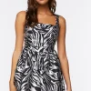 Zebra Print Mini Dress