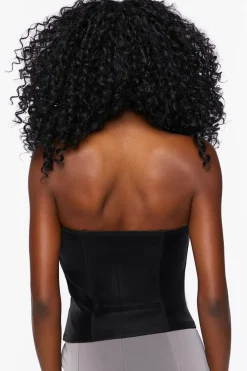 Zip-Front Bustier Tube Top