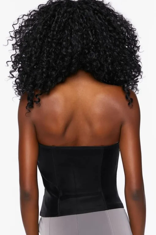 Zip-Front Bustier Tube Top