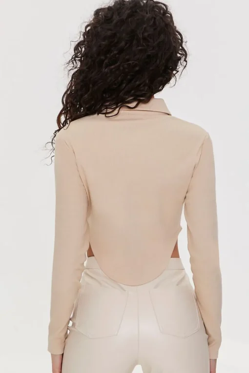 Zip-Front Crop Top